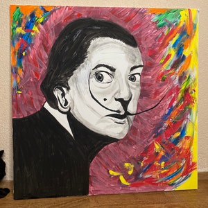 Acrylic Painting Pop Art Salvador Dali