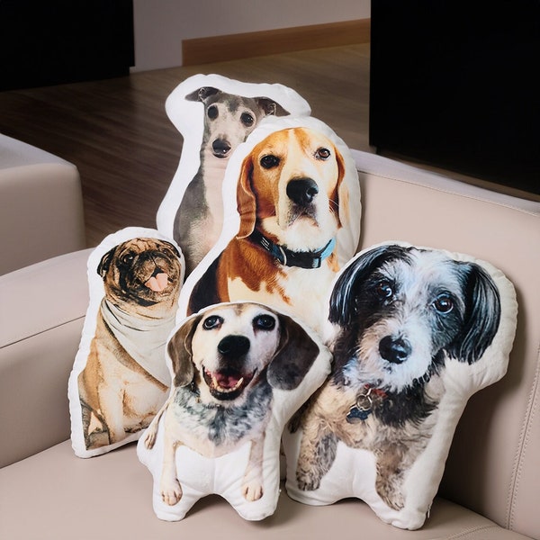Personalized Pet Dog Cat Photo Pillow,Custom 3d Photo Pillow,Pet Memorial Gifts,Pet Lover Gifts,Custom Shaped Pillow,Pet Owner Gifts