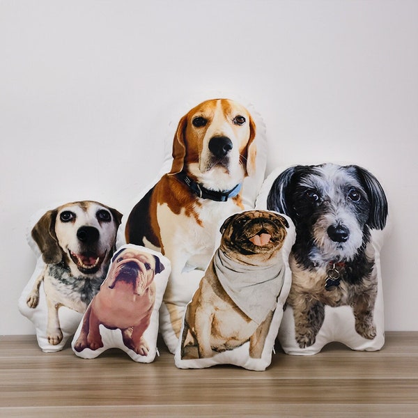 Benutzerdefinierte Haustier Hund Katze 3D Foto Kissen, kundenspezifische Haustier Erinnerungs-Kissen Geschenke, Hauptdekoration, kundenspezifische geformte Kissen, Haustier Weihnachtsgeschenke, Geschenk für Freund