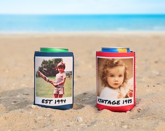 Personalized Insulated Can Cooler, Funny Birthday Favors, 40th birthday, 30th Birthday, 50th Birthday, slim can, Drink Sleeves for a Fiesta