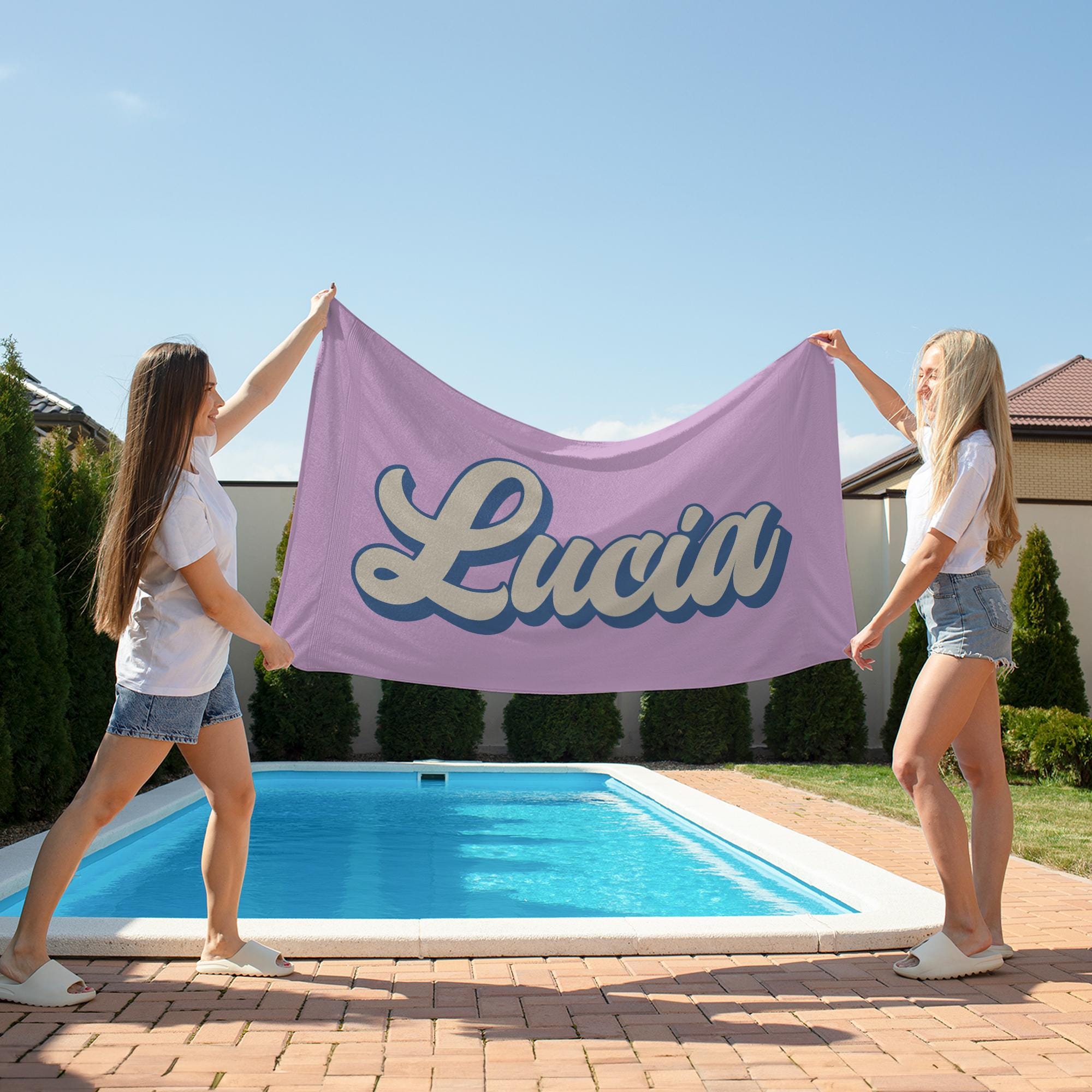 Personalized Name Beach Towel - Custom 30x60 Inch Microfiber Towel For Pool, Beach & Gifts - View #8