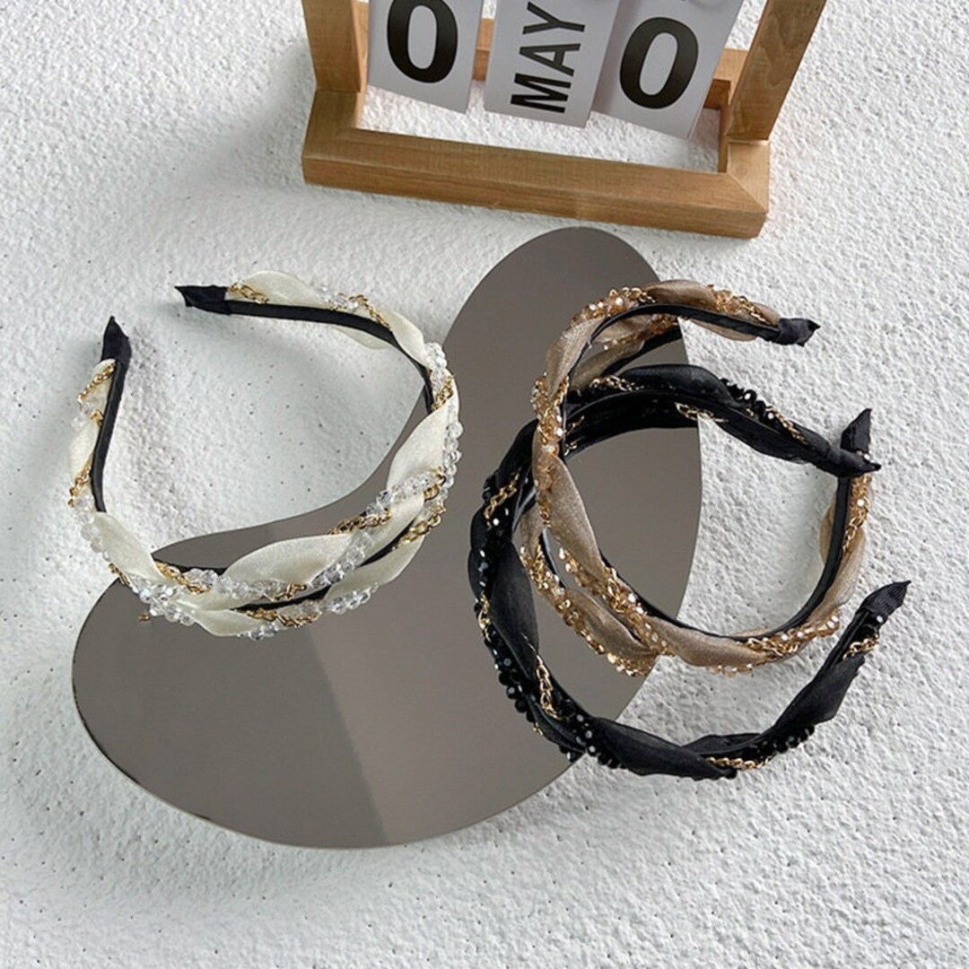 Elegant Solid Color Headbandsturban Headbandwomen Thin Etsy