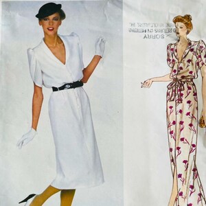 Vintage Uncut Vogue Paris Original "Givenchy" Pattern Size 10 Loose Fitting Dress