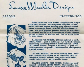 1940s Vintage Laura Wheeler Embroidery Transfer 775 Uncut Garden Gal Pillowcases