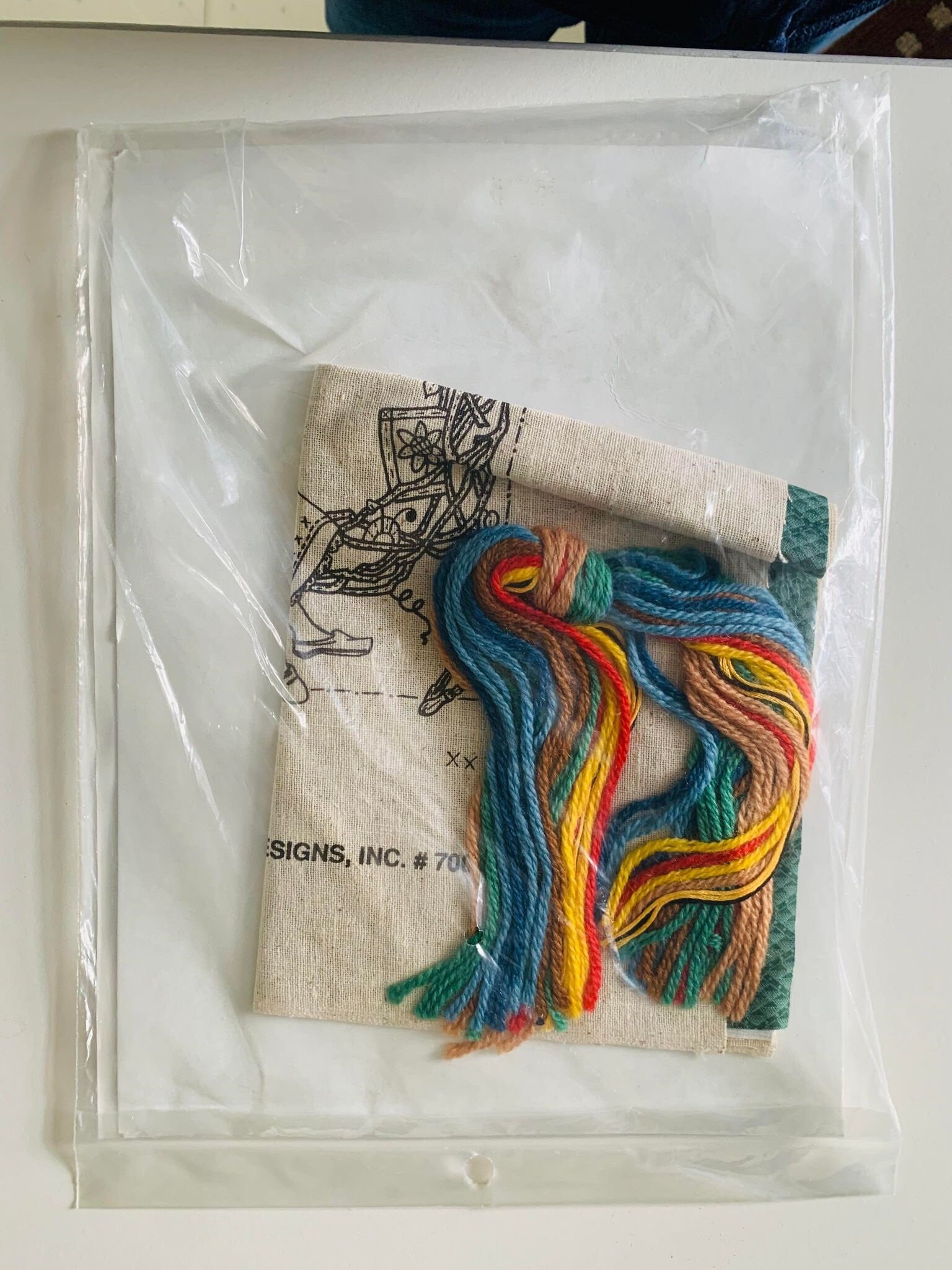 Kit De Coussin Vintage Candamar Designs - Broderie Crewel PENSÉE Dentelle 14x14