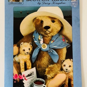 Daisy Kingdom 1992 Vintage Bear Collection 10 1/4&quot; X 7 1/2&quot; Iron On Transfer Full Color &quot;Shari on Safari&quot; #6710 T-Shirts Sweatshirts Pillows