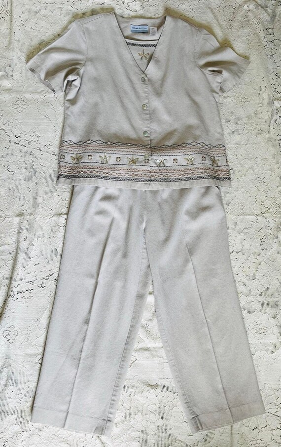 Vintage 2 Piece Alfred Dunner Women's Size 12P (Pe