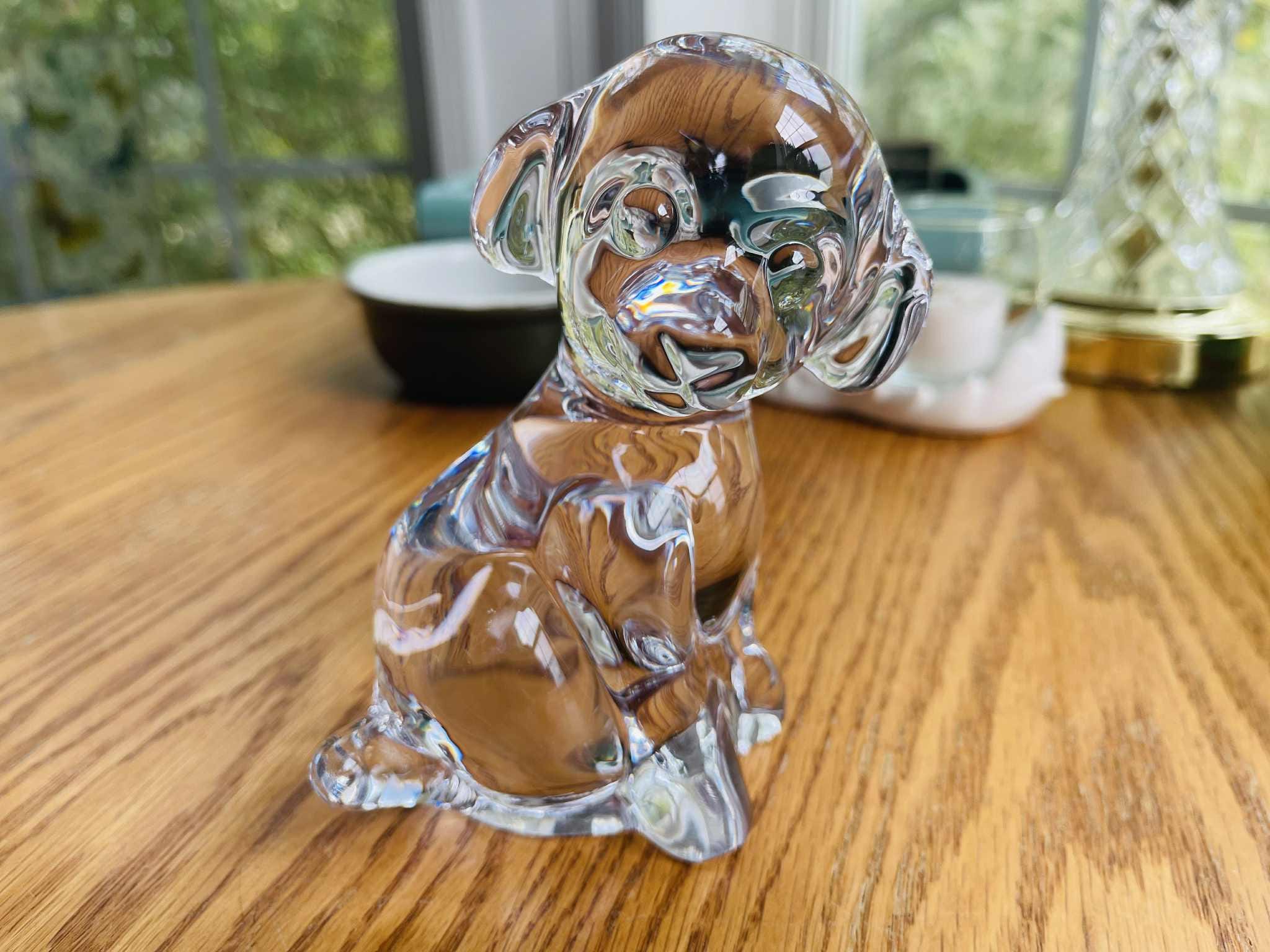 Daum Crystal Dog - Etsy