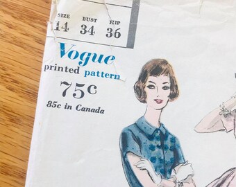 Vintage 1959 Vogue Sewing Pattern 9919 Women's Size 14 One - Etsy