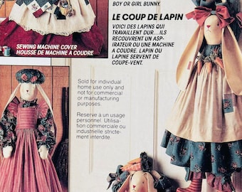 Vintage Uncut 1992 McCall's Crafts Sewing Pattern 752: Bunny Cover-Up