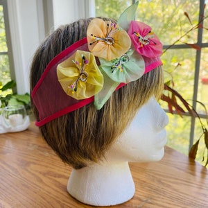 50s Floral Headband - Etsy display picture 1
