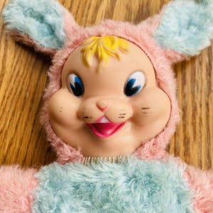 Rushton Rubber Face Plush Bunny - Etsy