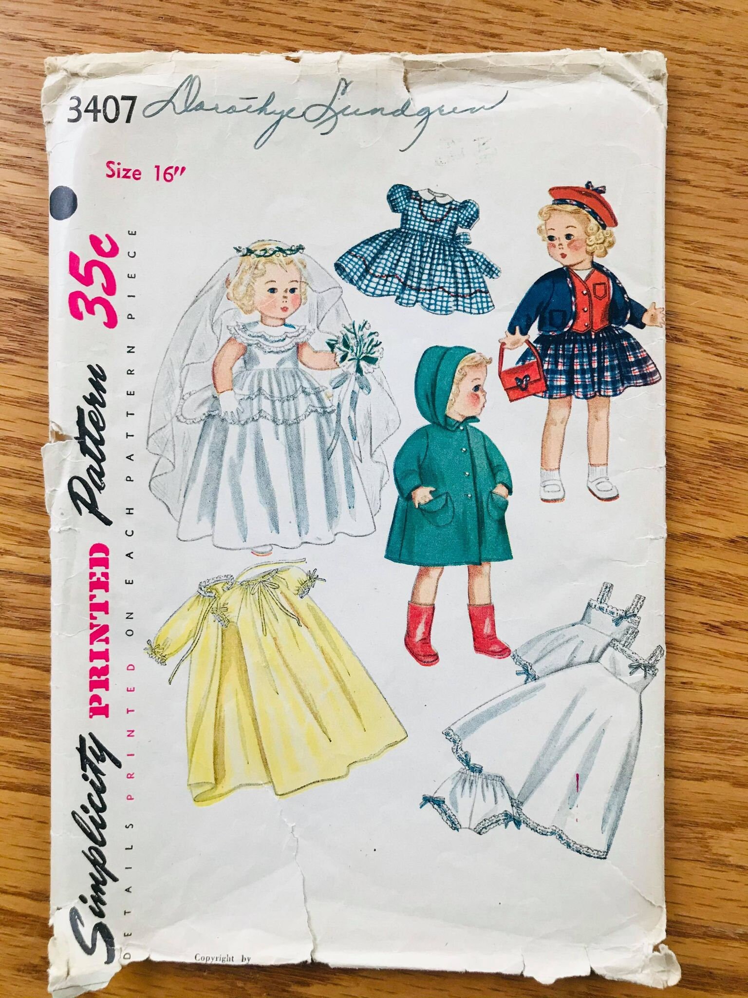 Vintage 1940s Simplicity 3407 Sewing Pattern: 16