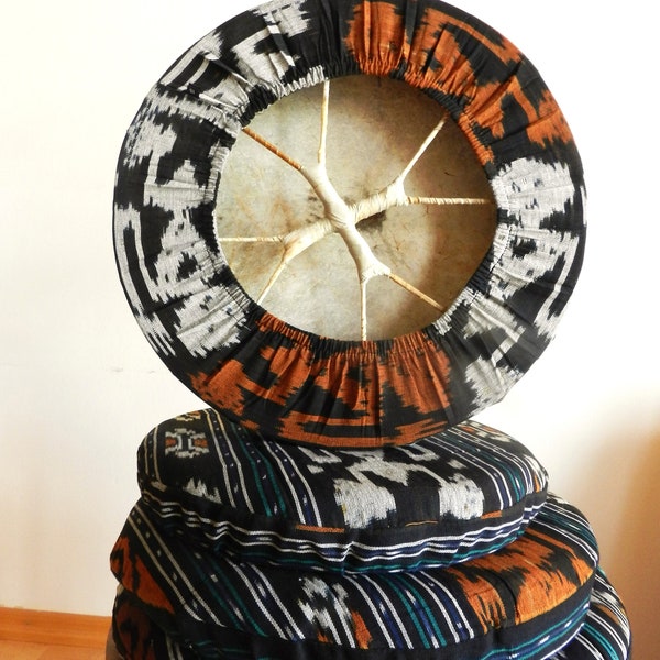 Padded protective cover for frame drums, drum cover, cotton cover for hand drums, drum cover, drum protector