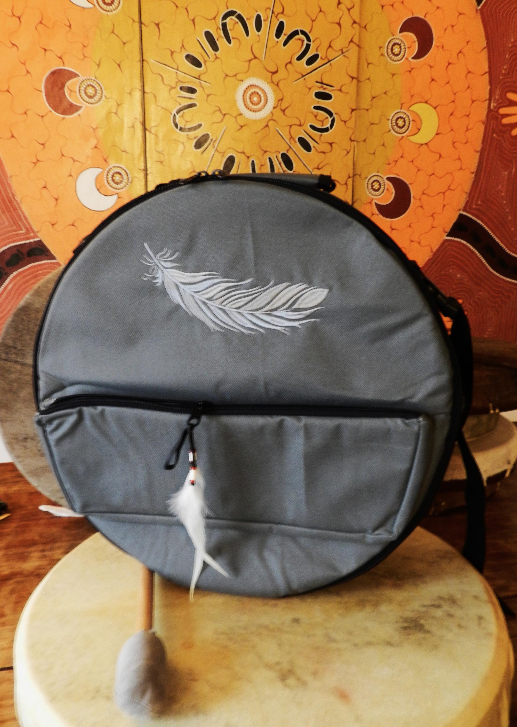 Sac De Transport Pour Tambour Diamètre 56 Cm - Tissu Oxford Résistant - Poignées Et Bandoulière - Protection Optimale