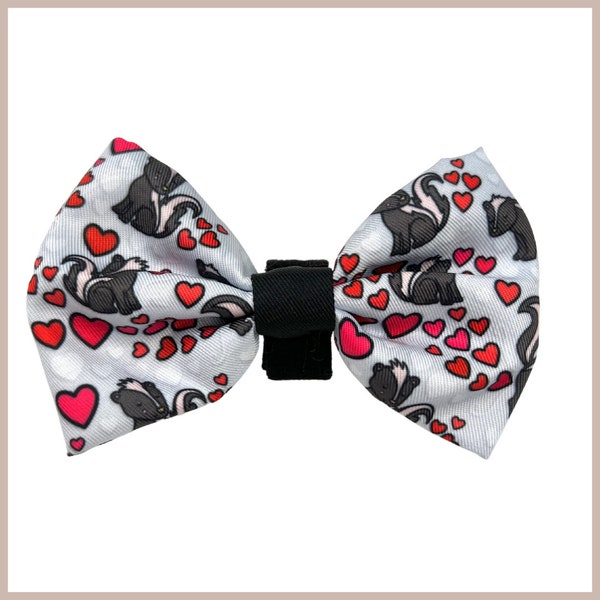 Love is in the Air Dog / Puppy Bow Tie, Bow Tie for Collars or Harnesses, Doggy Dress Up, Cute Pet Accessories, Puppy Photoshoot