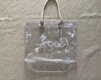 Vintage Y2K 45Rpm Transparent Tote Bag