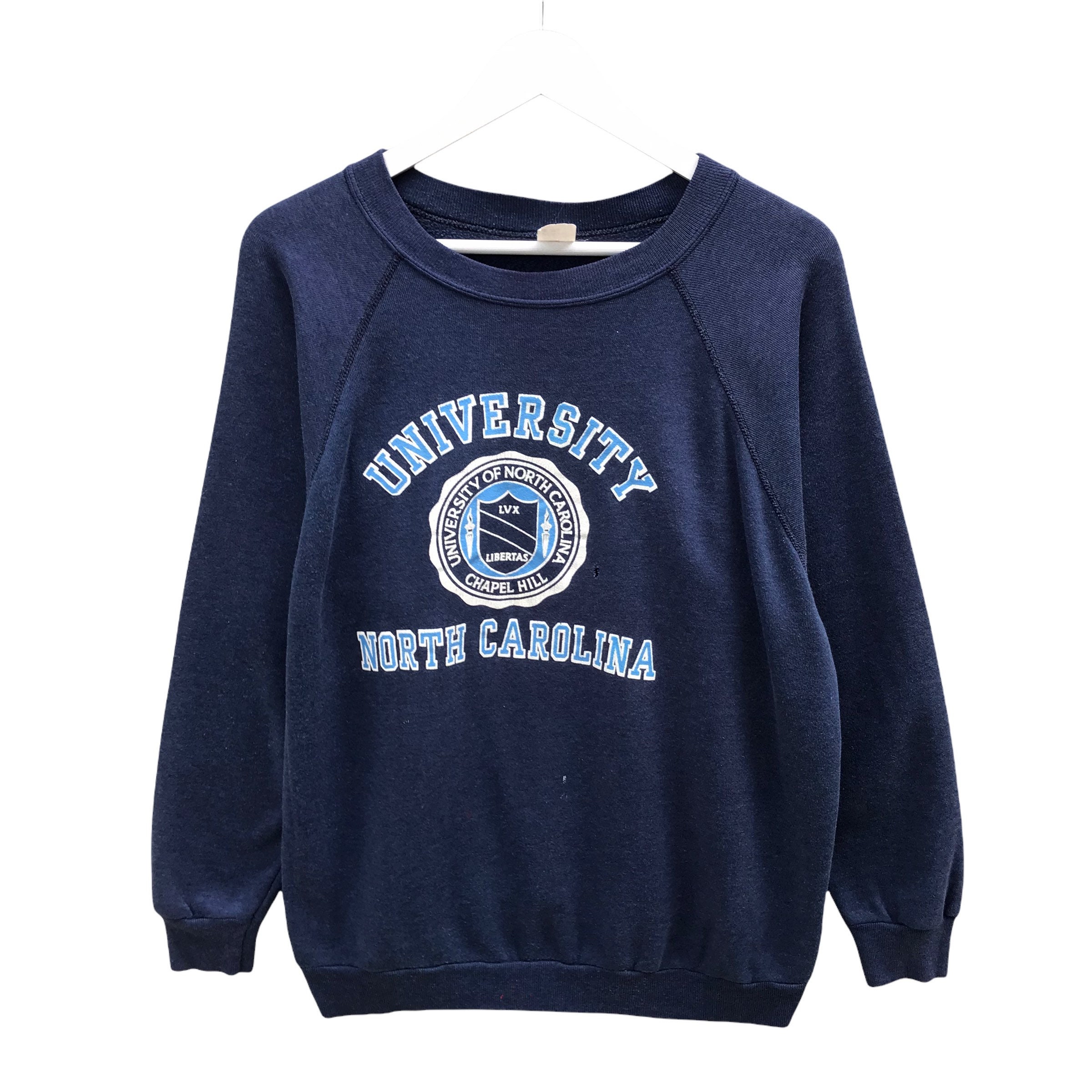 UNC Logo Sweatshirt, Carolina College Sweatshirt, Vintage Carolina