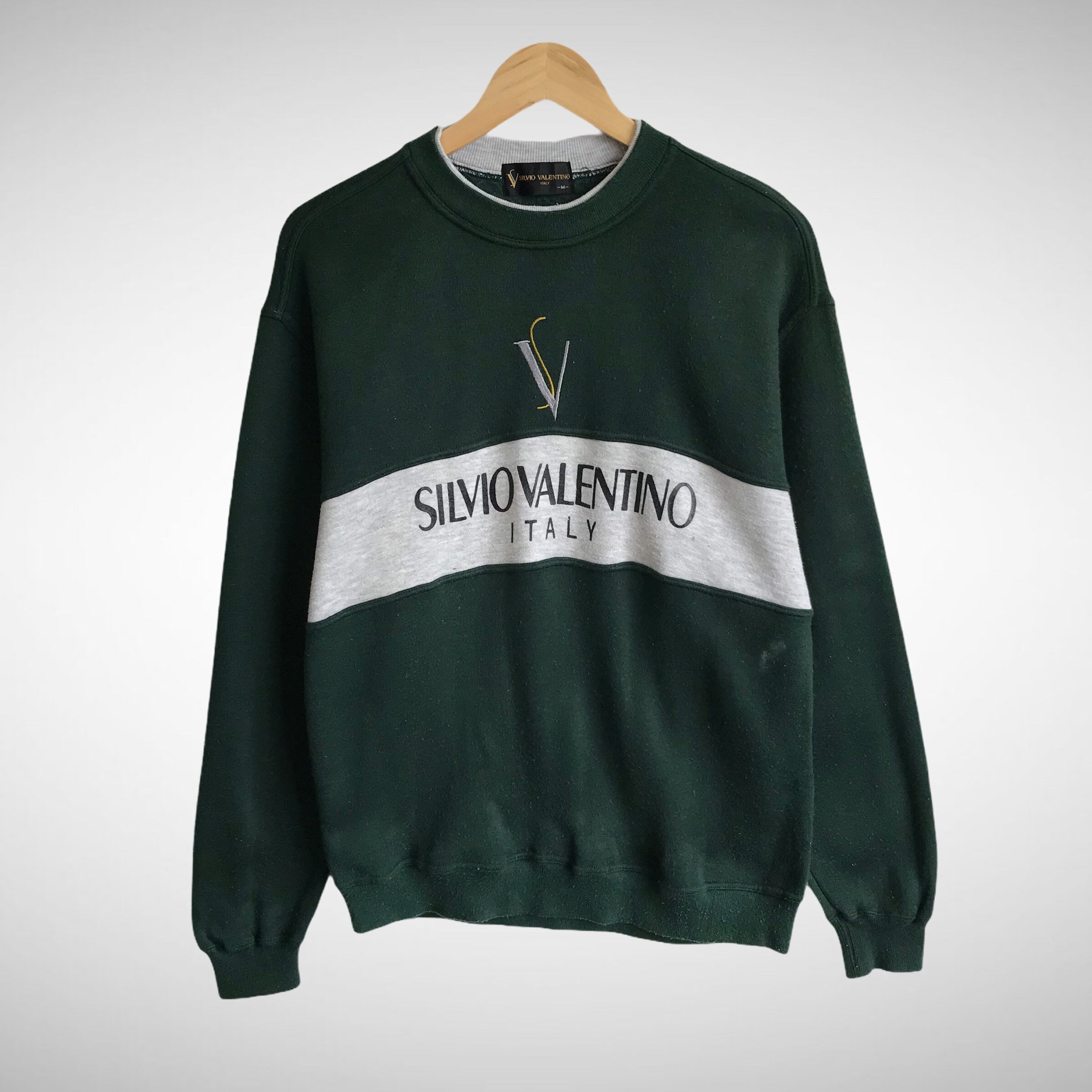 Vintage Silvio Valentino Italy Spellout Logo Print Sweatshirt - Etsy