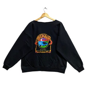 Vintage Miramar Beach Restaurant Sweatshirt Miramar Beach Crewneck Miramar Beach Sweater Pullover Print Logo Miramar Beach Black Size XLarge