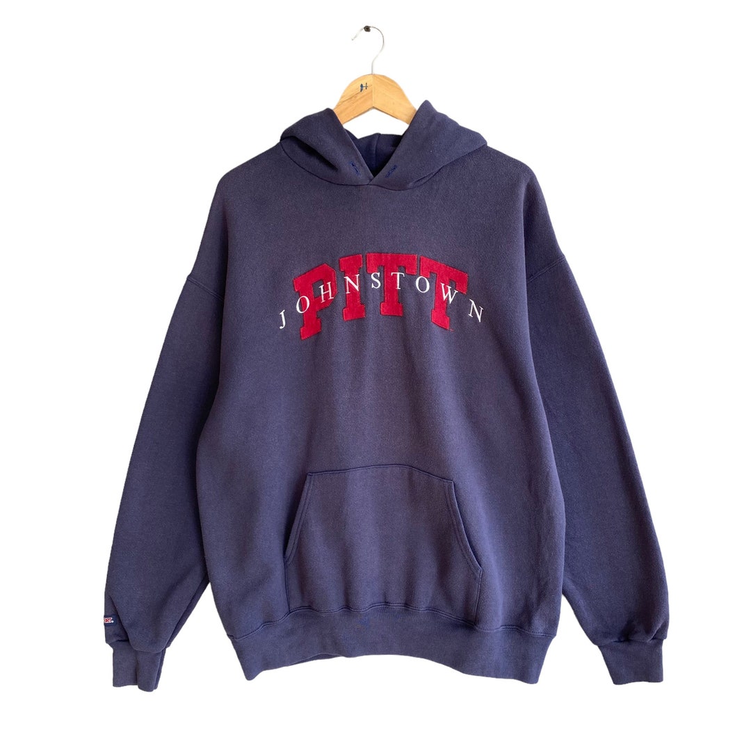Vintage 90s University of Pittsburgh Hoodie Pittsburgh Sweatshirt Pittsburgh Sweater Pullover