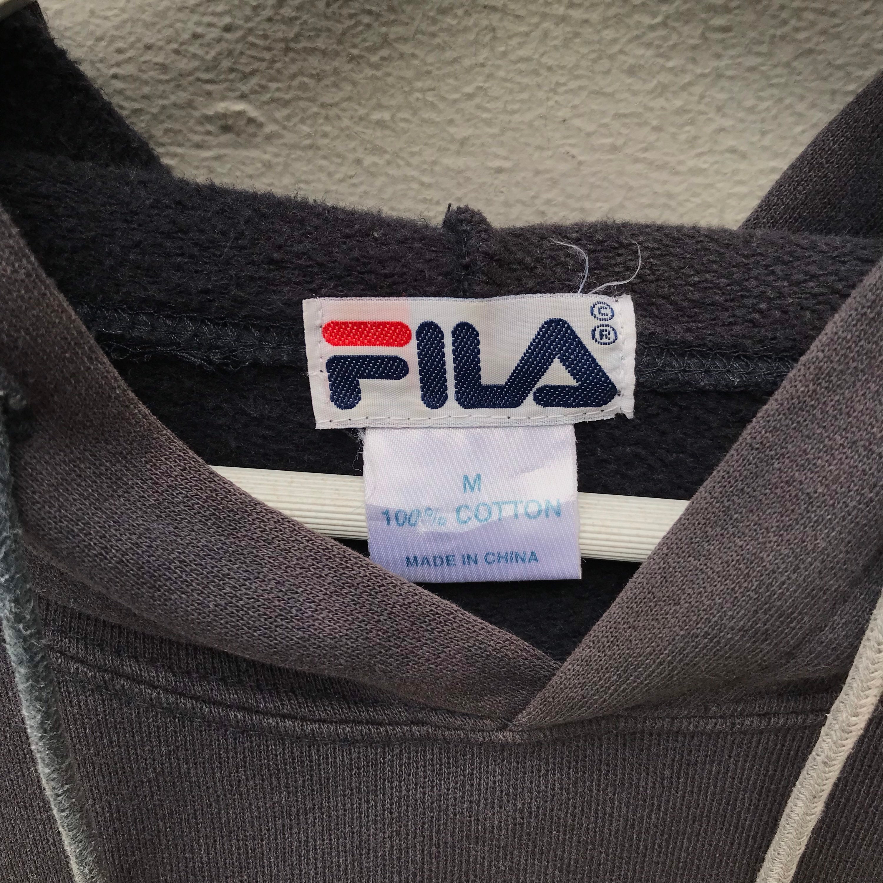 Vintage Fila Spellout Logo Print Sweatshirt Hoodie Pullover - Etsy