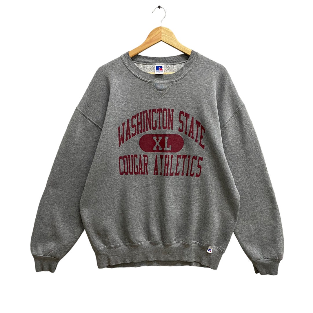 AMERICAN STATE ダークグレー スウェット TXST G Varsity Stitch - Barefoot Campus Outfitter