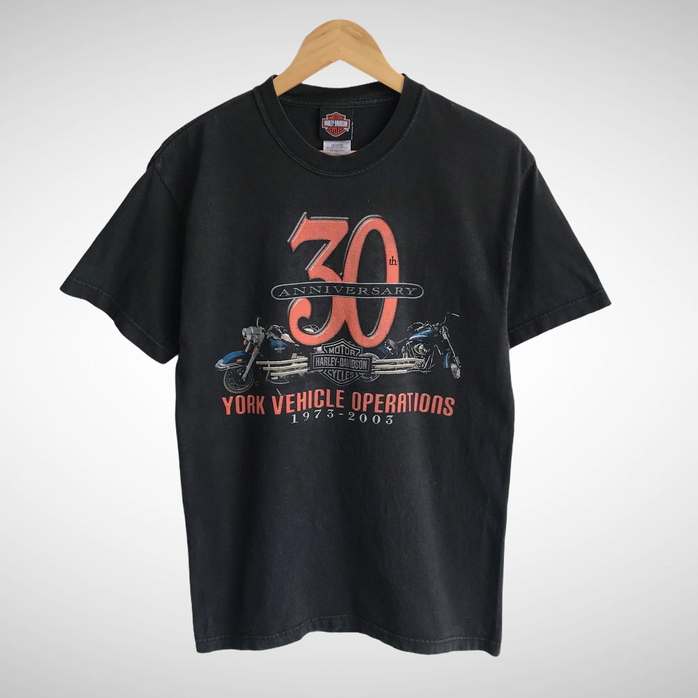Vintage Harley Davidson 30th Anniversary Black Tshirt Size Vintage Harley Davidson 30th Anniversary Black Tshirt Size