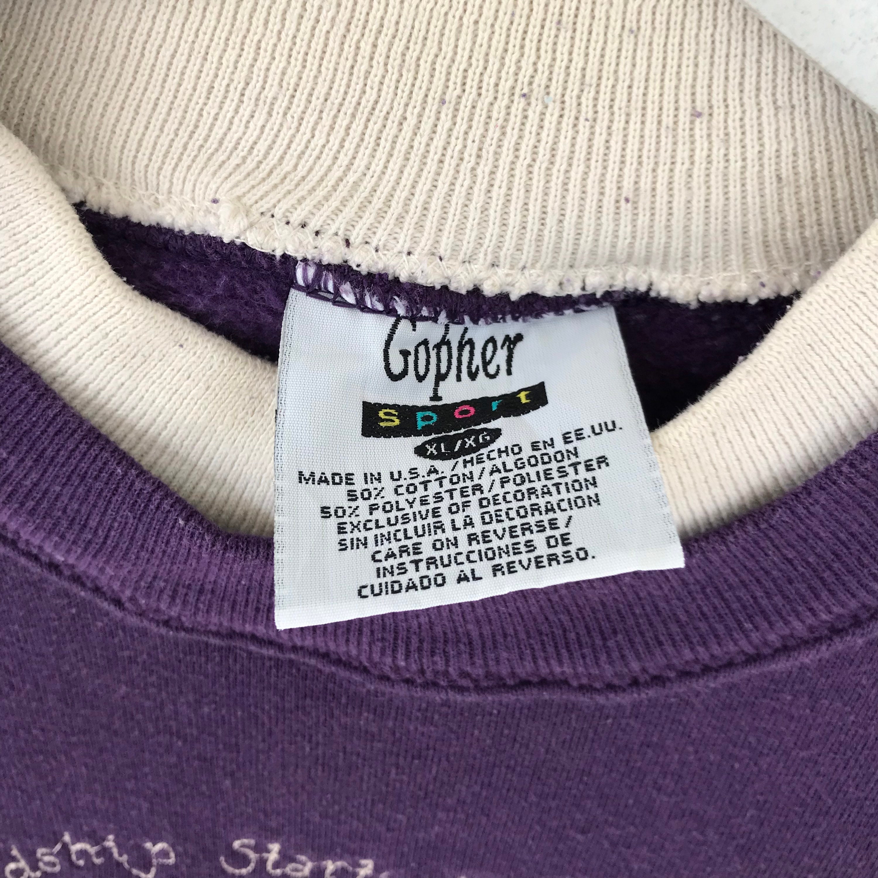 vintage gopher sweatshirt