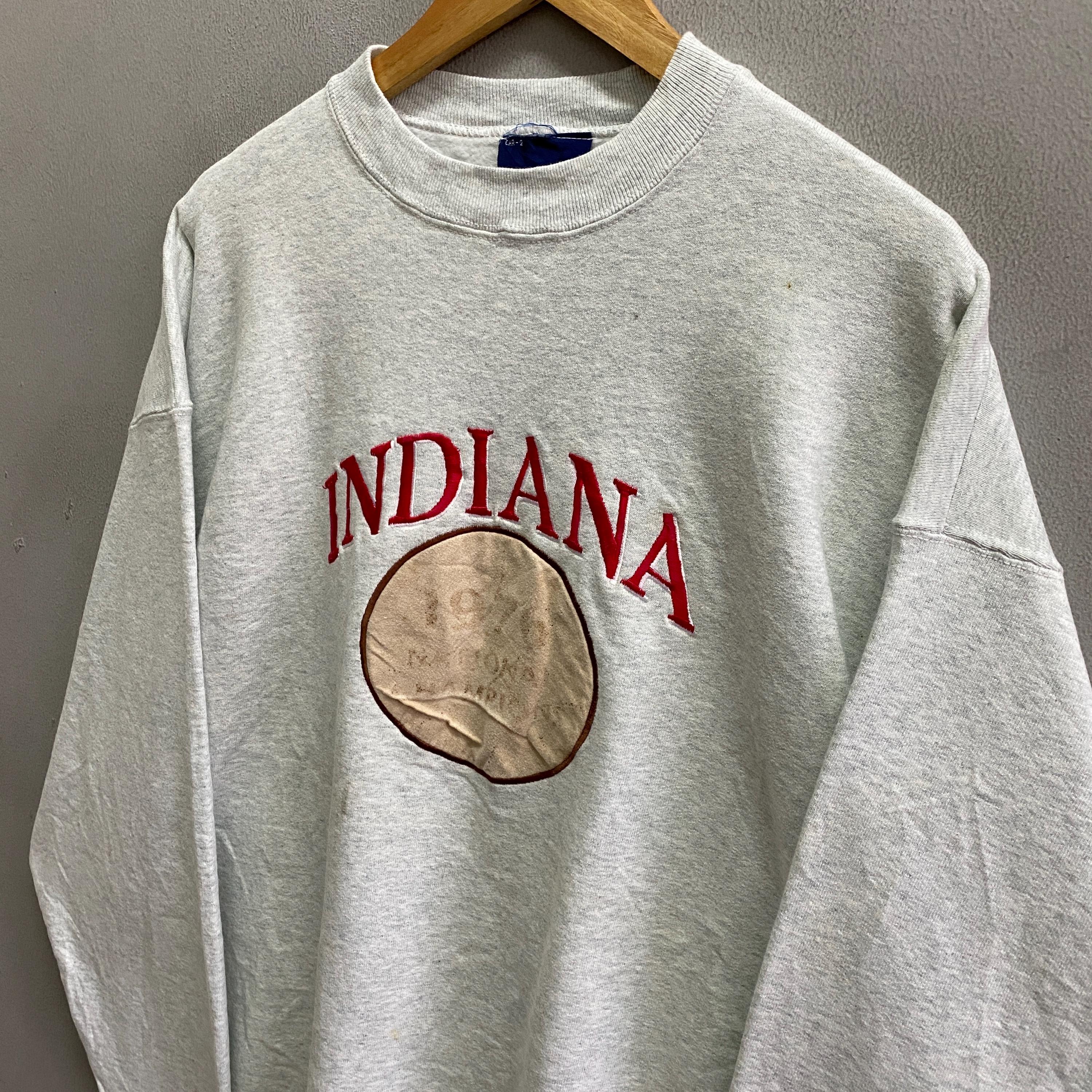 Vintage 90s Indiana Grey Sweatshirt Xlarge Retro University