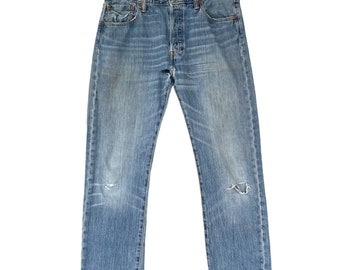 ヴィンテージ 90 年代 Levis 501xx ライトブルー ダメージ加工