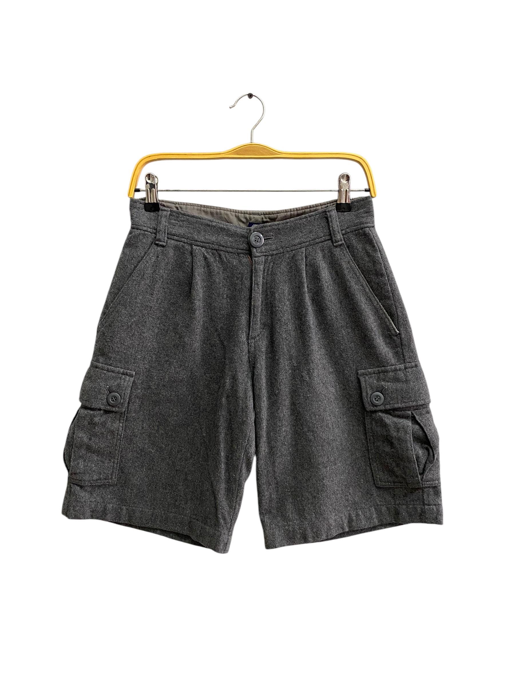 Journal Standard, Vintage Journal Standard Cargo Shorts Wool Japanese Workwear Utility Shorts Relaxed Fit Size 28