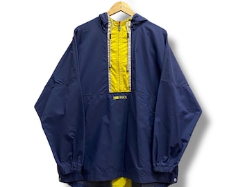 Felpa con cappuccio unisex a vento vintage anni '90 Nike Swoosh Colour Block XLARGE con cappuccio Nike Center Zipper, giacca con cappuccio Nike Center Hoodie, maglione streetwear