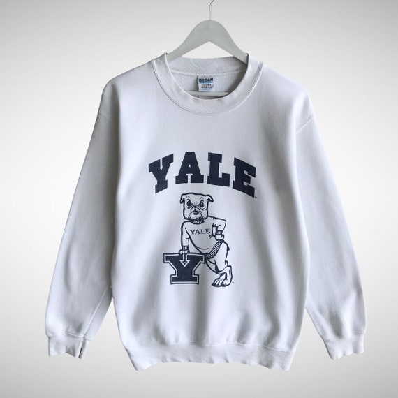 Vintage University Yale Spellout Logo Print Sweatshirt - Etsy