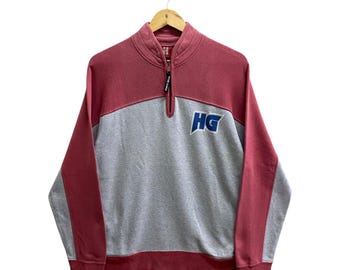Vintage 90er Jahre Hysteric Glamour Color Block Sweatshirt MEDIUM Hysteric Glamour Crewneck Hysteric Glamour Pullover Pullover Print Logo Jumper
