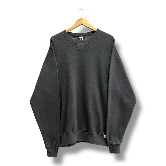 Vintage 90s Russell Athletic Dark Blue Sweatshirt Large Russell