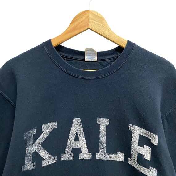 Vintage Kale Black Sweatshirt Size Large Kale Crewneck Kale Sweater Streetwear Kale Spell Out Print Logo Kale Jumper Etsy Australia