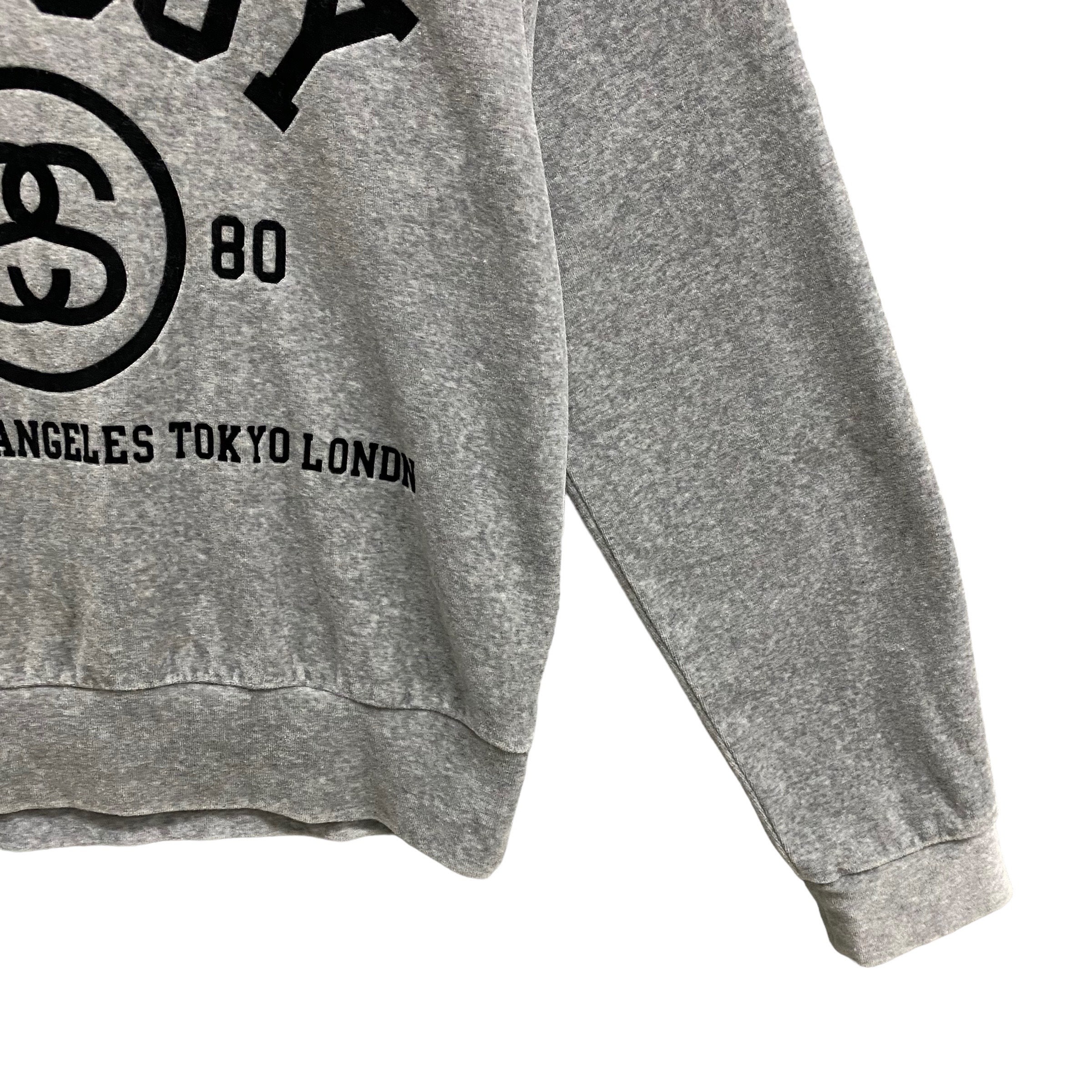 Vintage 00s Stussy Country Grey Sweatshirt Women Small