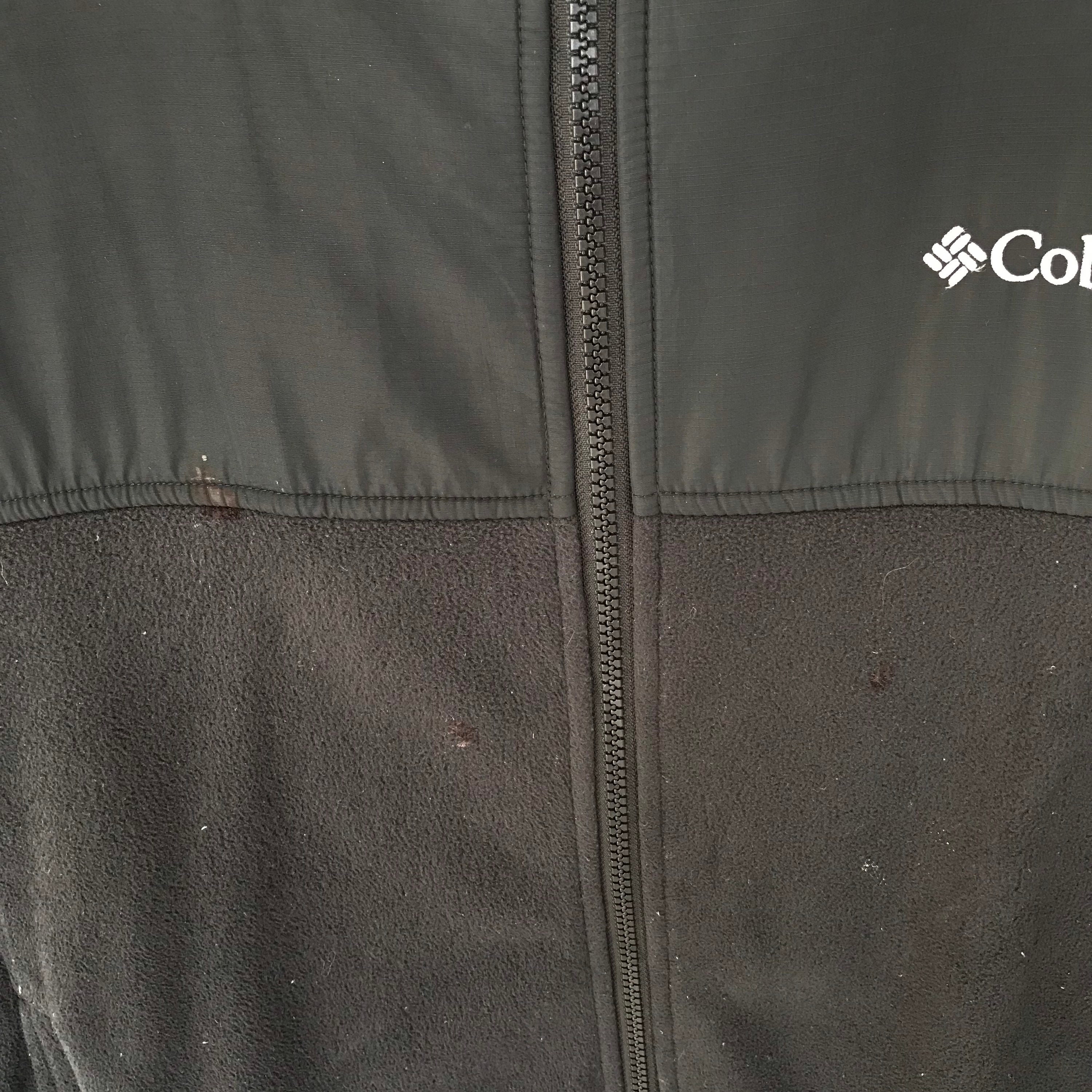 Vintage Columbia Sportwear Company Black Fleece Jacket Size