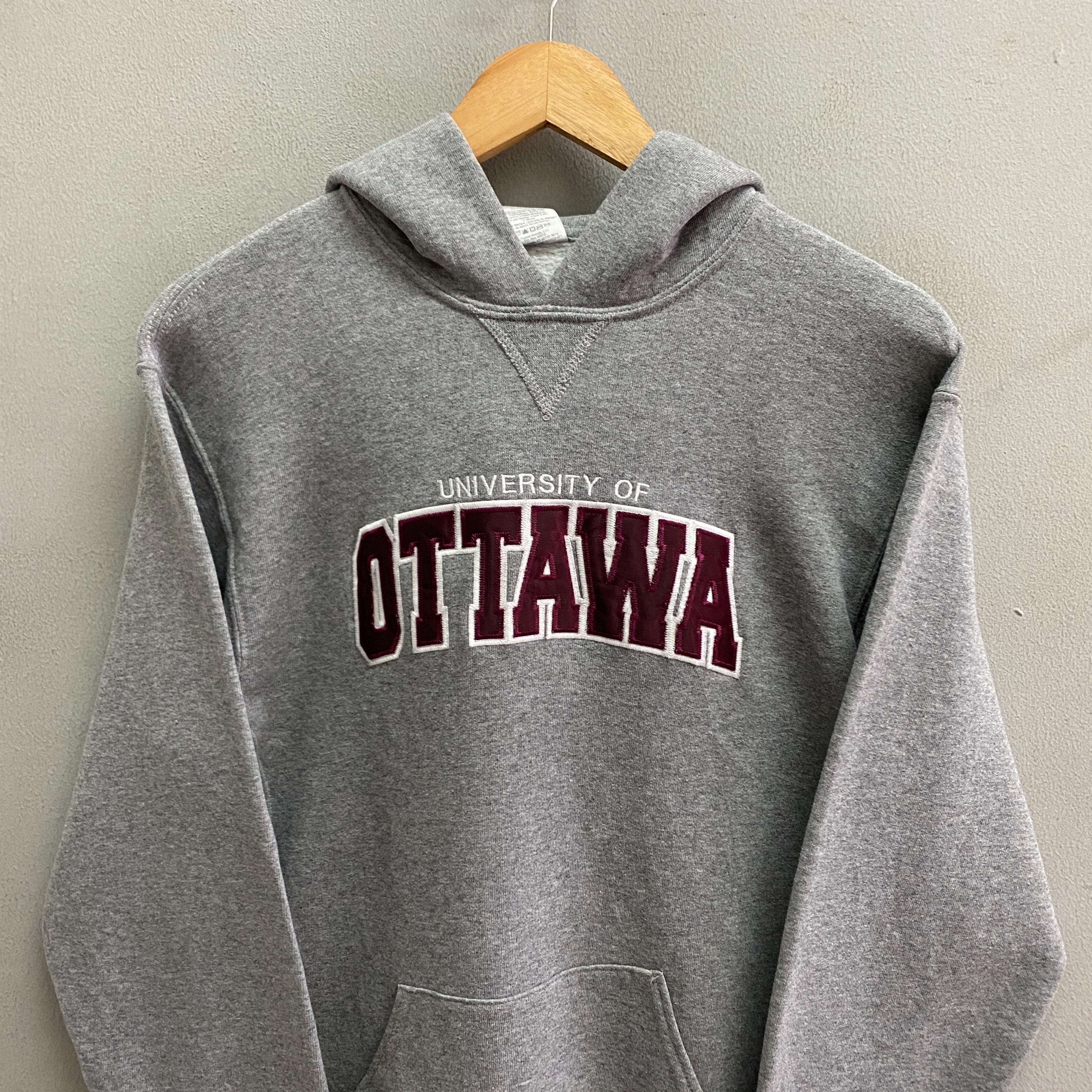 Vintage Ottawa University Hoodie Youth Xlarge College Sweatshirt 