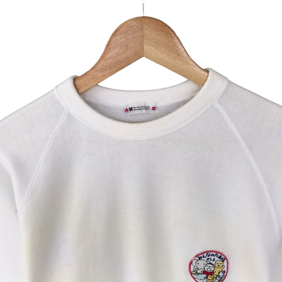 Vintage Van Jac Sportwear White Sweatshirt Size M… - image 6