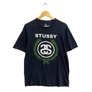 Vintage 90s Stussy Usa Navy Tshirt Medium Stussy Crewneck Stussy Skateboard Usa Sweater Pullover Print Logo Stussy SS Stussy Jumper