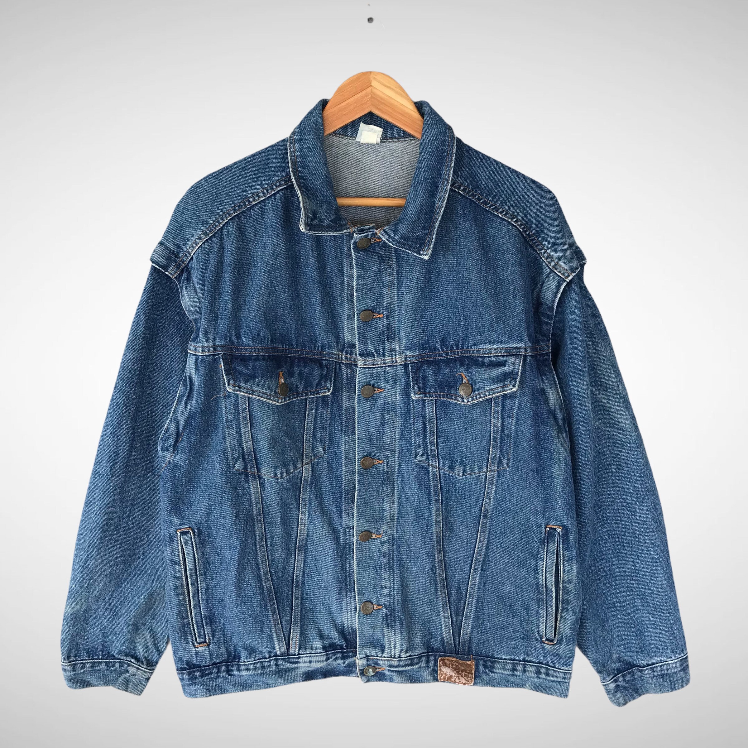 Vintage 90s Wild Jeans Trucker Jacket Size Large Wild Jeans Vintage 90s Wild Jeans Trucker Jacket Size Large Wild Jeans