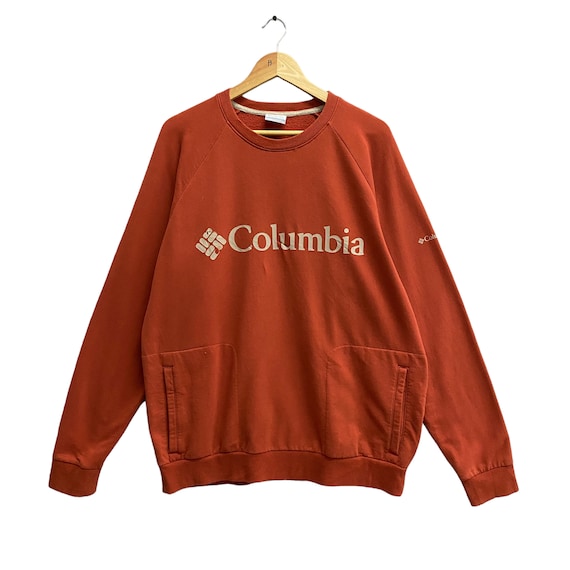 Vintage Columbia Orange Sweatshirt Size Large Columbia Outdoor Crewneck Columbia Sweater Pullover Spell Out Print Logo Columbia Jumper Etsy UK