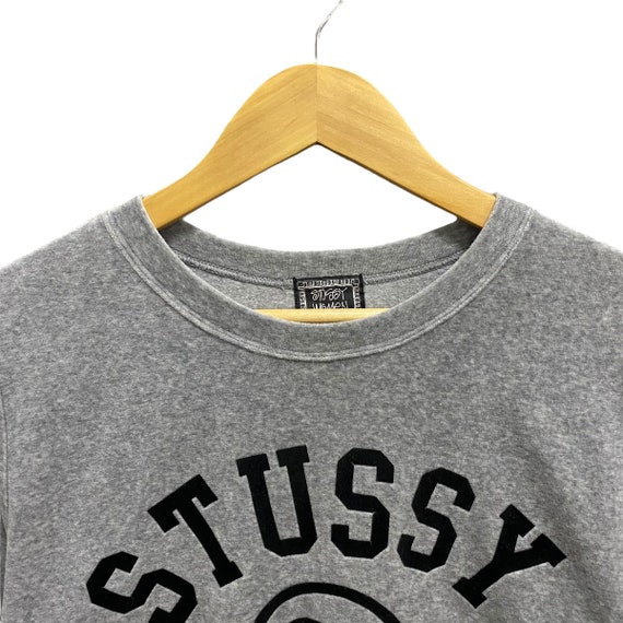 Vintage 00s Stussy Country Grey Sweatshirt Women Small Vintage 00s Stussy Country Grey Sweatshirt Women Small