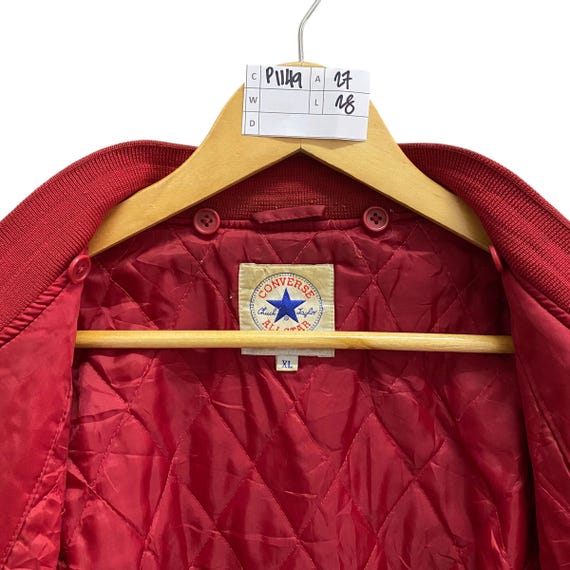 Buy Vintage Converse All Star Chuck Taylor Red Varsity Jacket