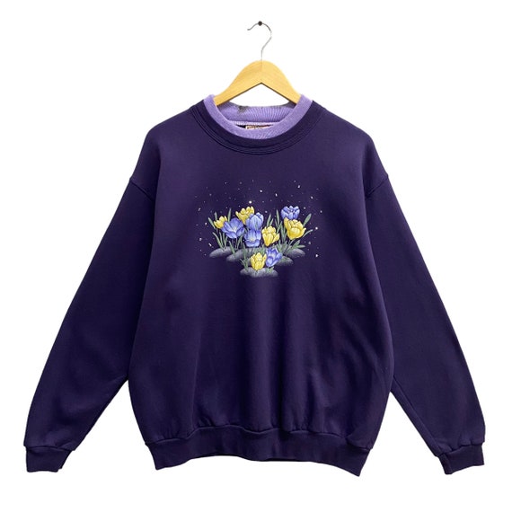 Vintage Top Stich by Morning Sun Purple Sweatshirt Size Vintage Top Stich by Morning Sun Purple Sweatshirt Size