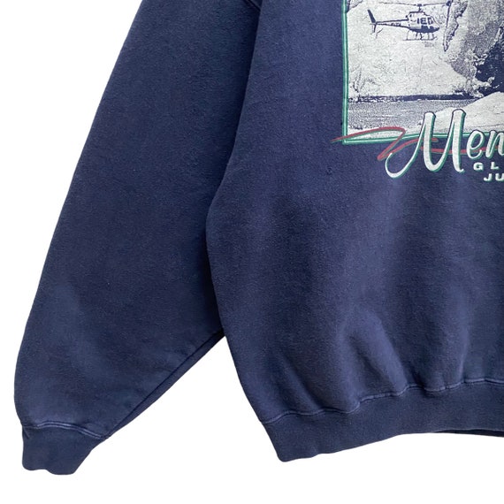 Vintage Mendenhall Glacier Alaska Sweatshirt Alas… - image 5
