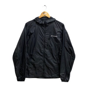Vintage Columbia Windbreaker Men Black Jacket Large Columbia Usa Sportswear Company Jacket Sports Columbia Light Jacket Hoodie Embroidered