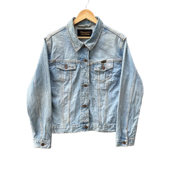 Vintage Wrangler Trucker Jacket Xlarge Light Blue Men's Denim 90s